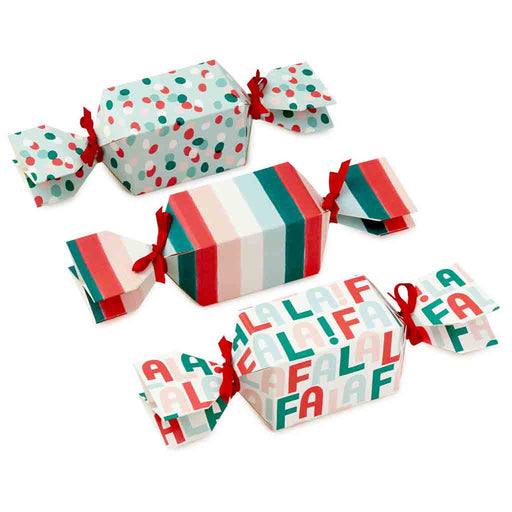 Hallmark : Red and Green Candy-Shaped Christmas Party Favor Boxes - Hallmark : Red and Green Candy-Shaped Christmas Party Favor Boxes