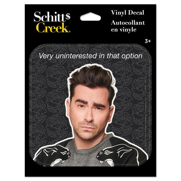 Hallmark : Schitt's Creek David Rose Very Uninterested Vinyl Decal -
