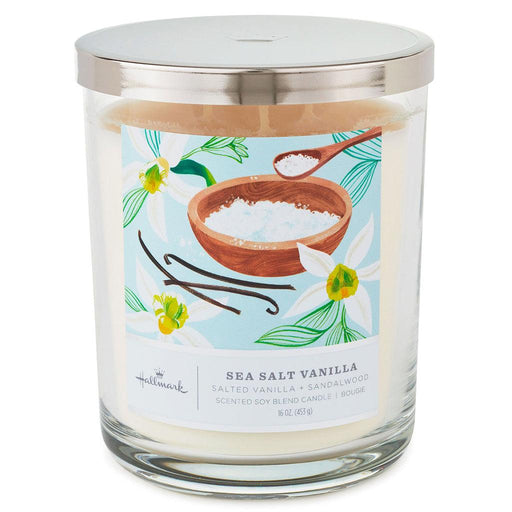 Hallmark : Sea Salt Vanilla 3-Wick Jar Candle, 16 oz. - Hallmark : Sea Salt Vanilla 3-Wick Jar Candle, 16 oz. - Annies Hallmark and Gretchens Hallmark, Sister Stores