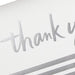 Hallmark : Silver Foil Stripe Blank Thank You Notes, Box of 20 -