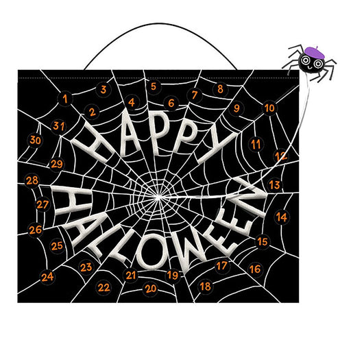Hallmark : Spider Web Glow-in-the-Dark Halloween Countdown Calendar - Hallmark : Spider Web Glow-in-the-Dark Halloween Countdown Calendar