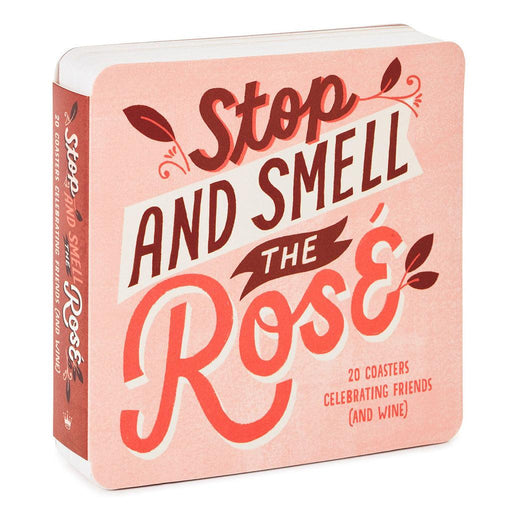 Hallmark : Stop and Smell the Rosé: 20 Coasters Celebrating Friends (And Wine) Book -