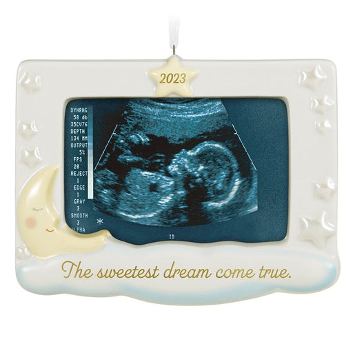 Hallmark : Sweetest Dream Come True 2023 Porcelain Photo Frame Ornament -