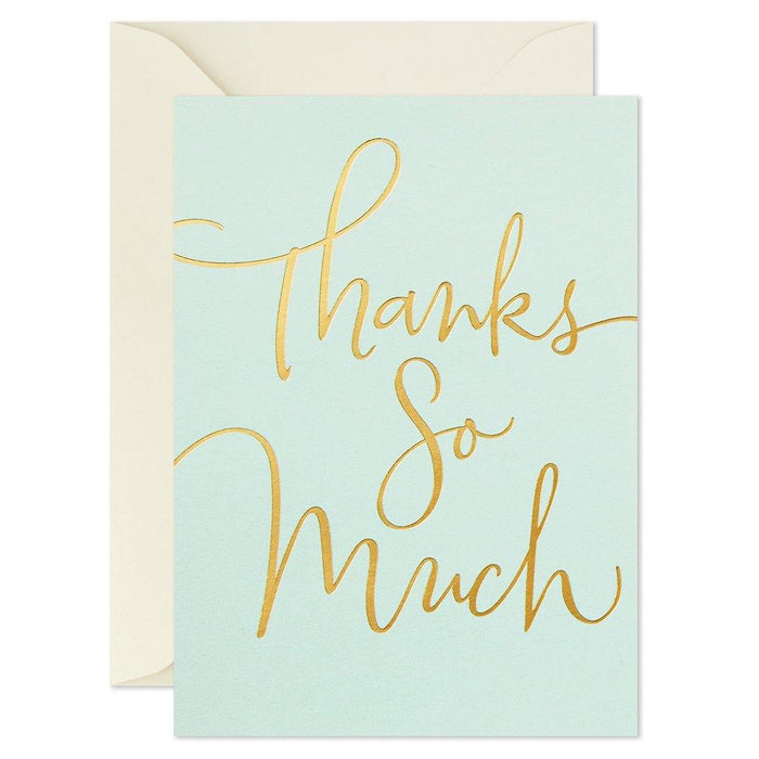 Hallmark : Thanks So Much Blank Thank-You Notes, Pack of 10 -