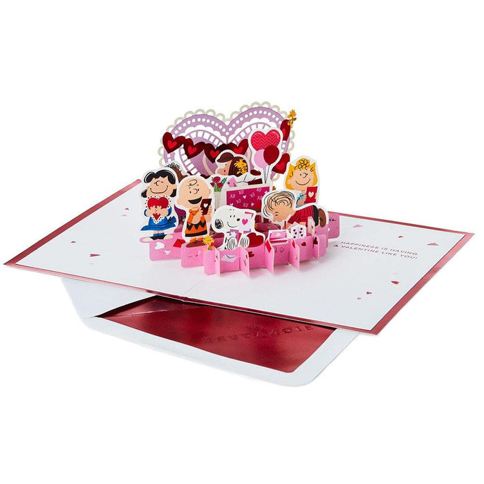 Hallmark : The Peanuts® Gang Happiness Is 3D Pop-Up Valentine's Day Card - Hallmark : The Peanuts® Gang Happiness Is 3D Pop-Up Valentine's Day Card - Annies Hallmark and Gretchens Hallmark, Sister Stores