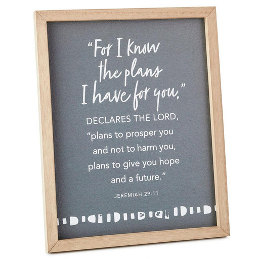 Hallmark : The Plans I Have For You Framed Quote Sign, 8x10 -