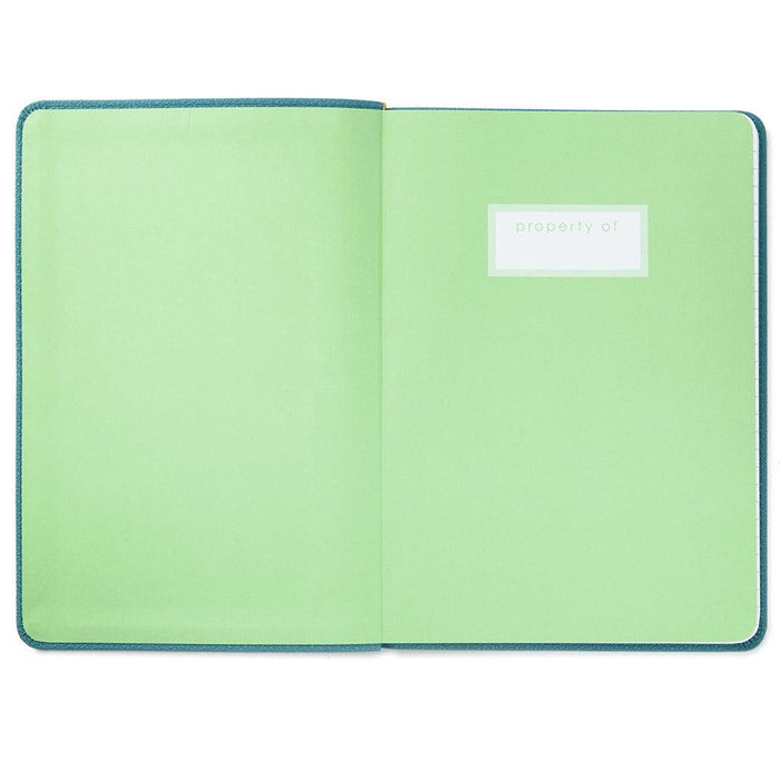 Hallmark : Turquoise Faux Leather Notebook With Pen -