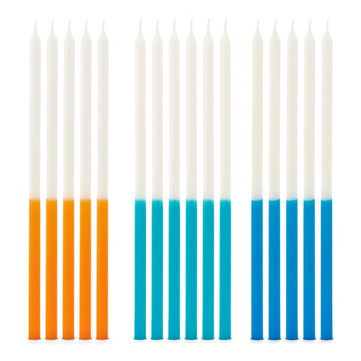 Hallmark : Two-Tone Tall Wishing Candles, Set of 16 -