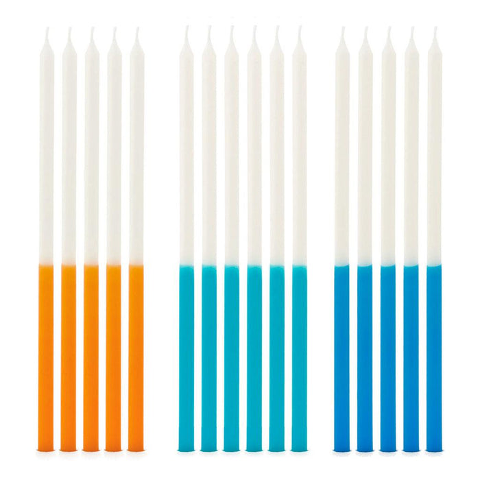 Hallmark : Two-Tone Tall Wishing Candles, Set of 16 -