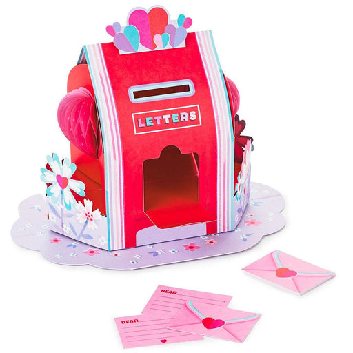 Hallmark : Valentine's Day Mailbox Pop-Up Honeycomb Centerpiece With Cards -