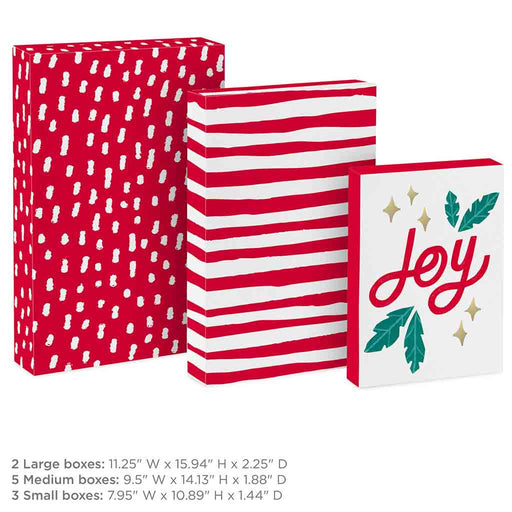 Hallmark : Very Merry 10-Pack Assortment Christmas Gift Boxes - Hallmark : Very Merry 10-Pack Assortment Christmas Gift Boxes