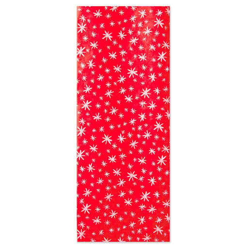 Hallmark : White Snowflakes on Red Holiday Tissue Paper, 6 sheets - Hallmark : White Snowflakes on Red Holiday Tissue Paper, 6 sheets