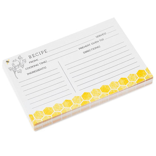 Hallmark : Yellow Honeycomb Recipe Refill Cards -