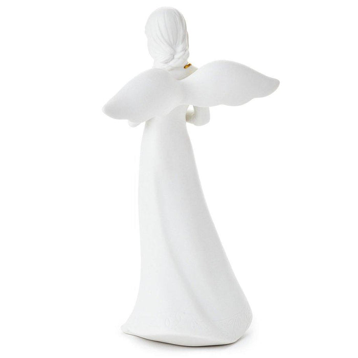  WAYUTO Ceramic Figurine of Angel with Halo Ceramic Angel  Sculptures Statues Ornaments Figurine Collectible Figurines(Light Blue) :  Home & Kitchen