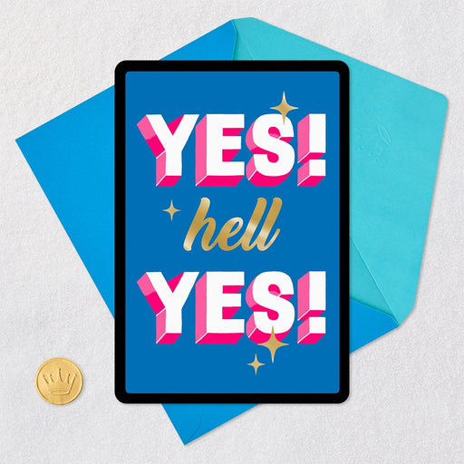 Hell Yes Venmo Congratulations Card - Hell Yes Venmo Congratulations Card