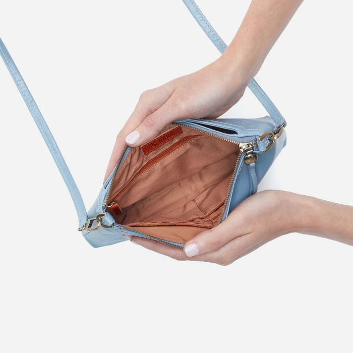 HOBO : Darcy Crossbody in Polished Leather - Cornflower - HOBO : Darcy Crossbody in Polished Leather - Cornflower