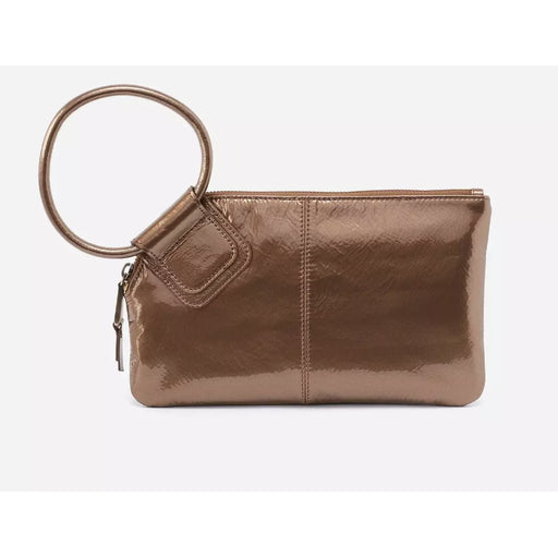 HOBO : Sable Wristlet in Bronze - Patent Leather - HOBO : Sable Wristlet in Bronze - Patent Leather
