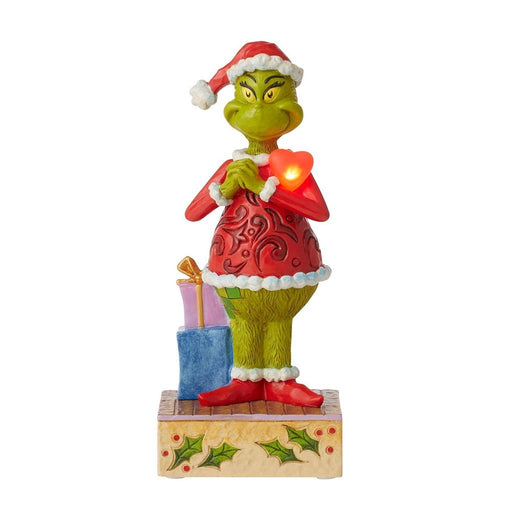 Jim Shore : Grinch with Large Red Heart - Jim Shore : Grinch with Large Red Heart