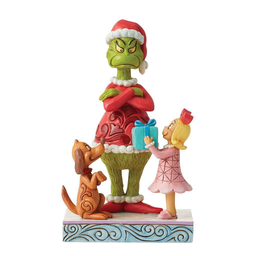 Jim Shore : Max, Cindy Giving Gift To Grinch - Jim Shore : Max, Cindy Giving Gift To Grinch