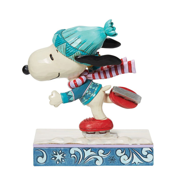 Jim Shore Candy Cane Christmas Snoopy and Woodstock Figurine