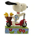 Jim Shore : Peanuts Snoopy Woodstock Riding a Scooter Scootin' Around Figurine -