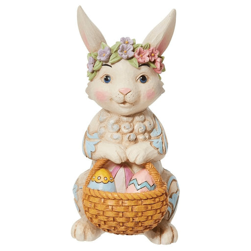 Jim Shore : Pint Bunny with Floral Crown -