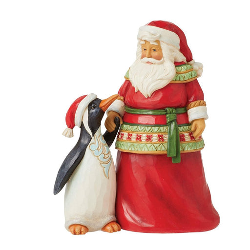 Jim Shore : Pint Sized Santa with Penguin - Jim Shore : Pint Sized Santa with Penguin