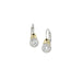 John Medeiros : Antiqua CZ French Wire Earrings -