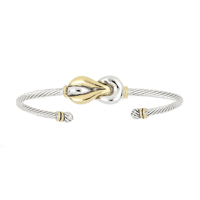 John Medeiros : Celebration Petite Pavé Interlocking Infinity Symbol Wire Cuff Bracelet -