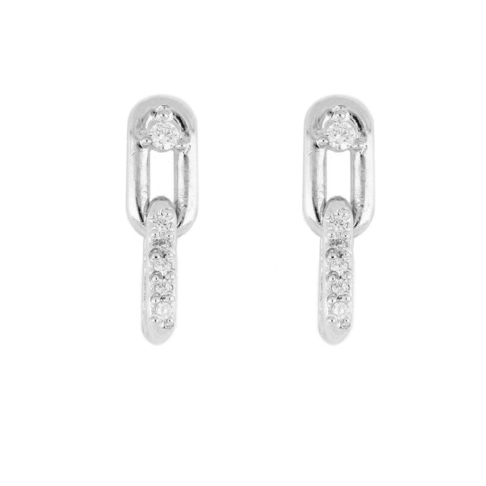 John Medeiros : Diamante Small Two Link Pavé with CZ -