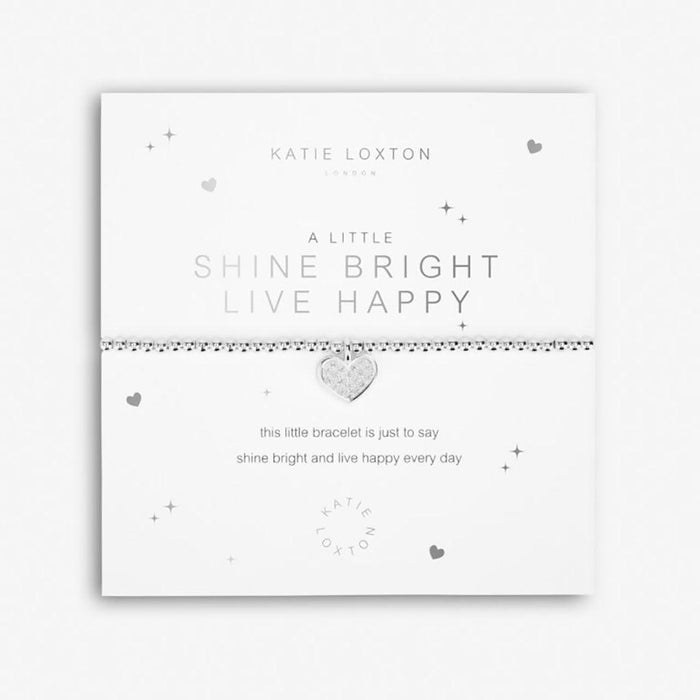 Katie Loxton : A Little 'Shine Bright - Live Happy' Bracelet -