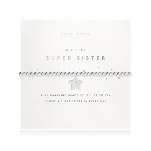Katie Loxton : A Little Super Sister Faceted Bracelet -