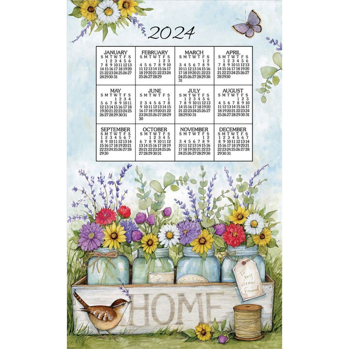 Kay Dee Designs 2024 Calendar Towel Home Floral Annies Hallmark