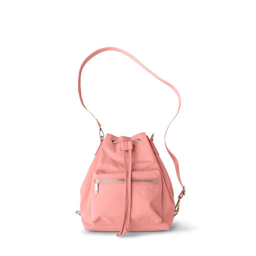 Kedzie : Aries 3-Way Convertible Bucket Bag in Pink - Kedzie : Aries 3-Way Convertible Bucket Bag in Pink