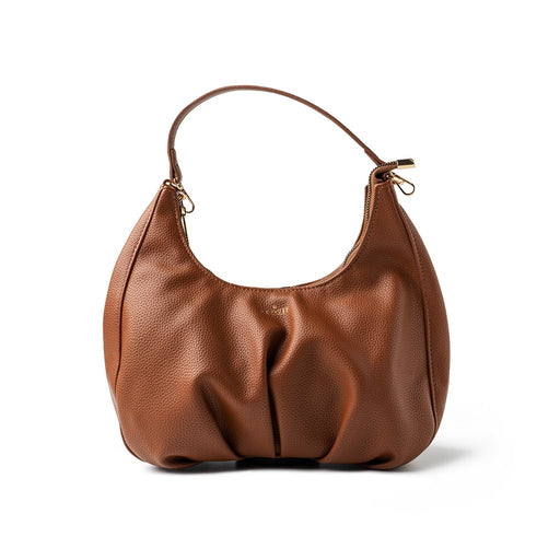Kedzie : Elle Vegan Leather Shoulder Bag in Chestnut - Kedzie : Elle Vegan Leather Shoulder Bag in Chestnut