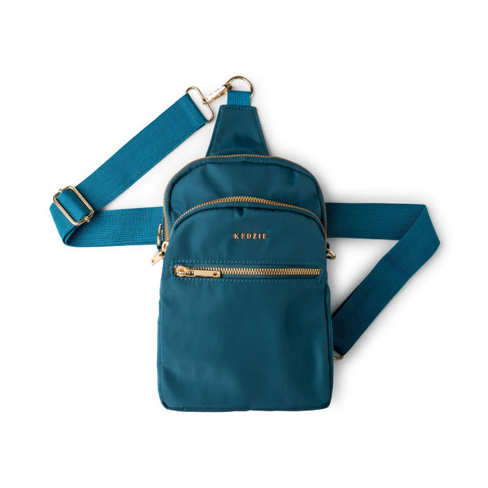 Kedzie : Roundtrip Convertible Sling in Teal - Kedzie : Roundtrip Convertible Sling in Teal