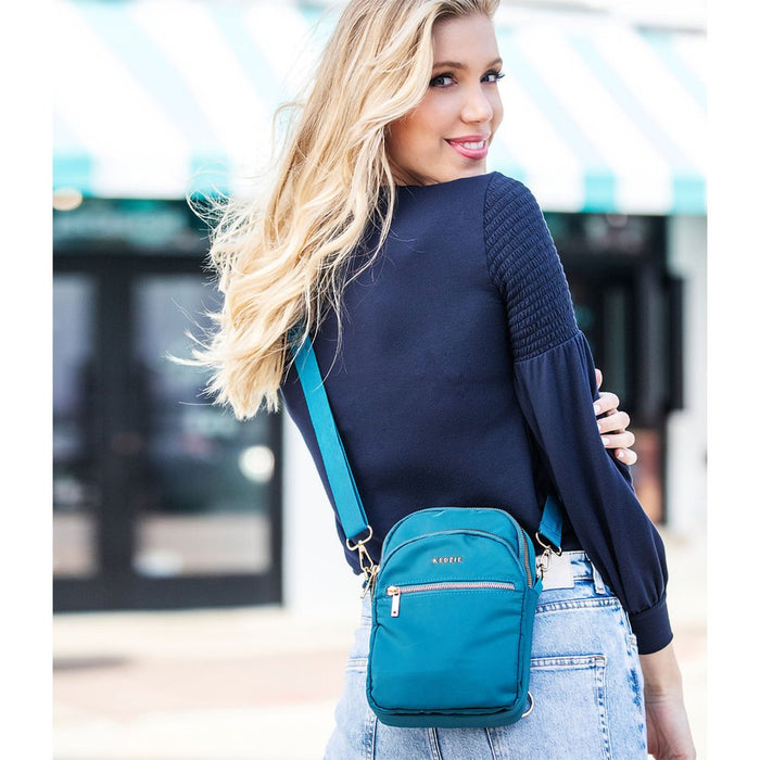 Kedzie : Roundtrip Convertible Sling in Teal - Kedzie : Roundtrip Convertible Sling in Teal