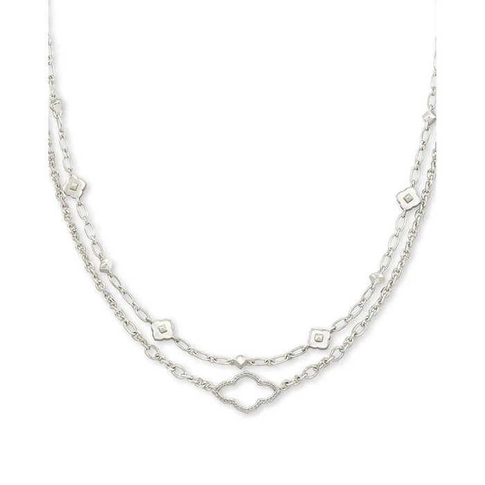 Kendra Scott : Abbie Multi Strand Necklace in Silver Rhodium - Kendra Scott : Abbie Multi Strand Necklace in Silver Rhodium
