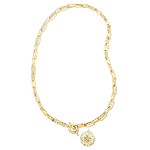 Kendra Scott : Brielle Convertible Medallion Chain Necklace in Gold - Kendra Scott : Brielle Convertible Medallion Chain Necklace in Gold