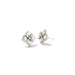 Kendra Scott : Dira Stone Silver Stud Earrings in Ivory Mix - Kendra Scott : Dira Stone Silver Stud Earrings in Ivory Mix