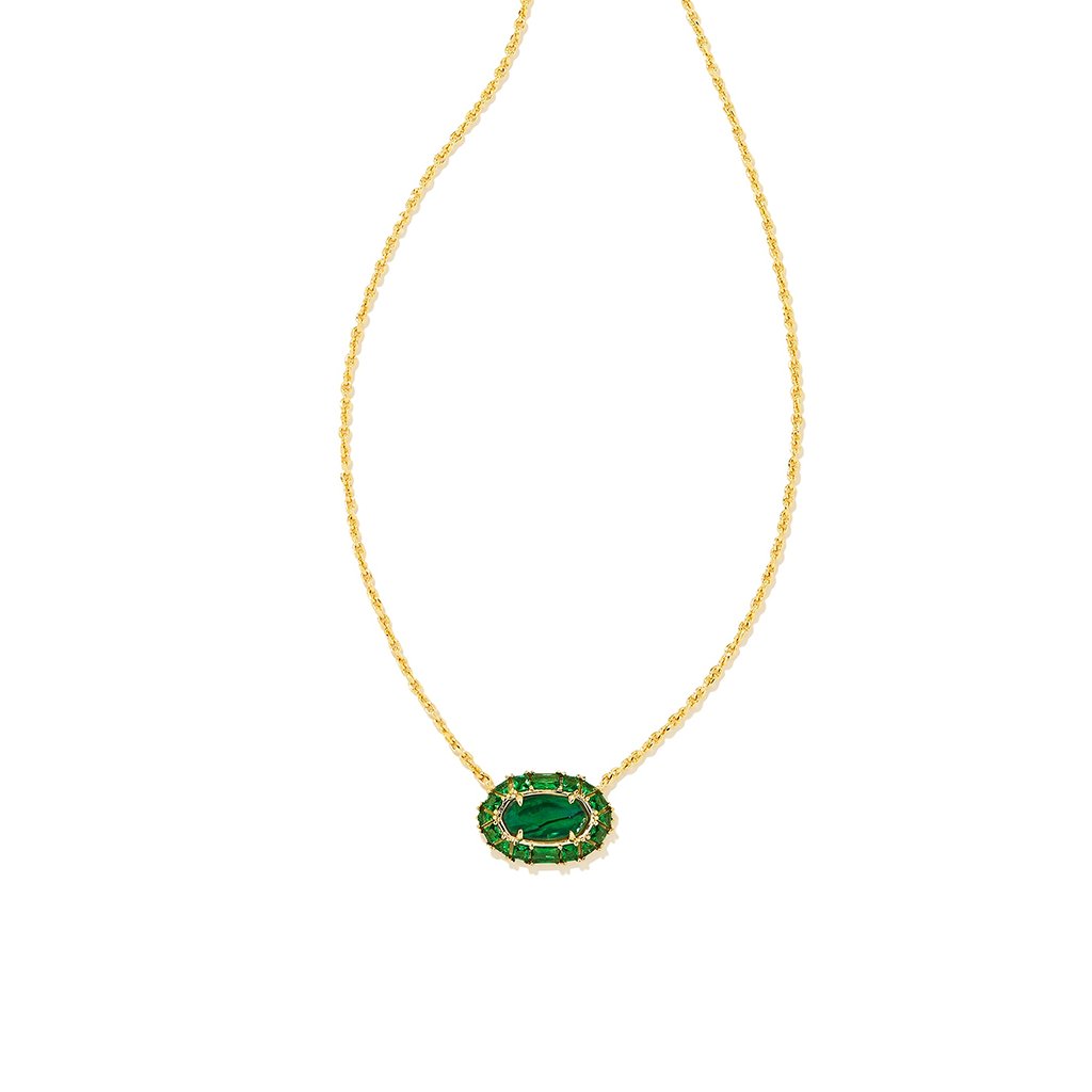 Kendra Scott Chi Omega Pendant Necklace in Metallic | Lyst