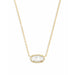 Kendra Scott : Elisa Silver Pendant Necklace In Ivory Pearl - Kendra Scott : Elisa Silver Pendant Necklace In Ivory Pearl