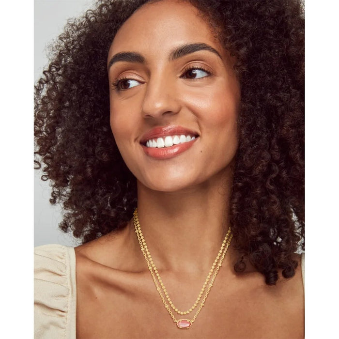 Kendra Scott : Emilie Gold Multi Strand Necklace In Iridescent Drusy -