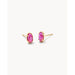 Kendra Scott : Emilie Gold Stud Earrings in Plum Kyocera Opal - Kendra Scott : Emilie Gold Stud Earrings in Plum Kyocera Opal