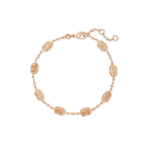 Kendra Scott : Emilie Rose Gold Chain Bracelet in Sand Drusy - Kendra Scott : Emilie Rose Gold Chain Bracelet in Sand Drusy