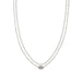 Kendra Scott : Emilie Rose Gold Multi Strand Necklace In Platinum Drusy -