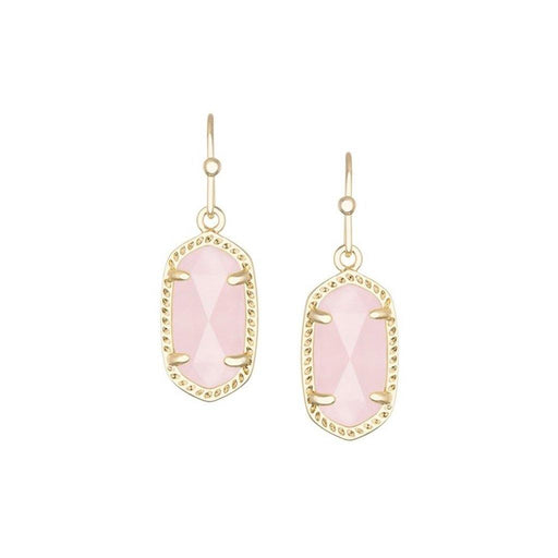 Kendra Scott : Lee Gold Drop Earrings In Rose Quartz - Kendra Scott : Lee Gold Drop Earrings In Rose Quartz - Annies Hallmark and Gretchens Hallmark, Sister Stores