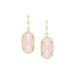 Kendra Scott : Lee Gold Drop Earrings In Rose Quartz - Kendra Scott : Lee Gold Drop Earrings In Rose Quartz - Annies Hallmark and Gretchens Hallmark, Sister Stores