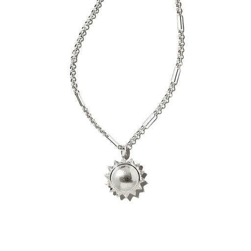 Kendra Scott : Sienna Sun Pendant Necklace in Silver -
