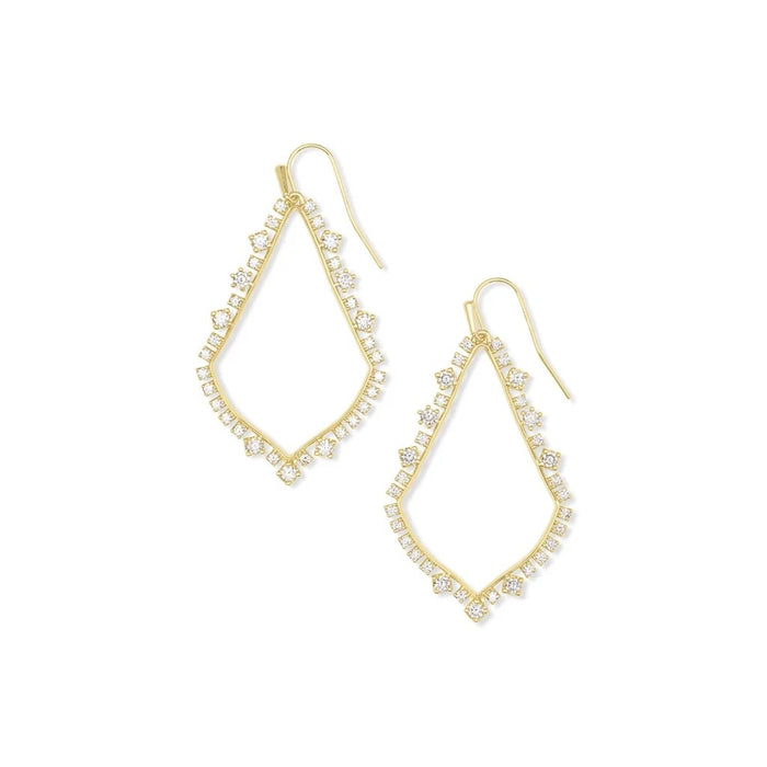 Kendra Scott : Sophee Crystal Drop Earrings in Gold - Kendra Scott : Sophee Crystal Drop Earrings in Gold
